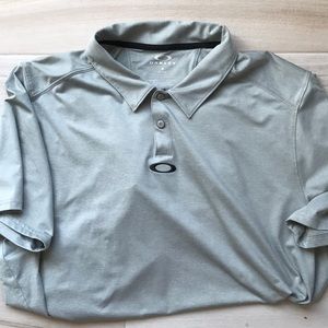 COPY - Oakley Golf Shirt XL Light Gray/Green
